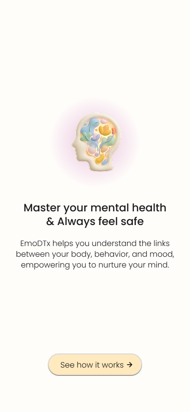 Emobot patient app — Master your mental health and always feel safe